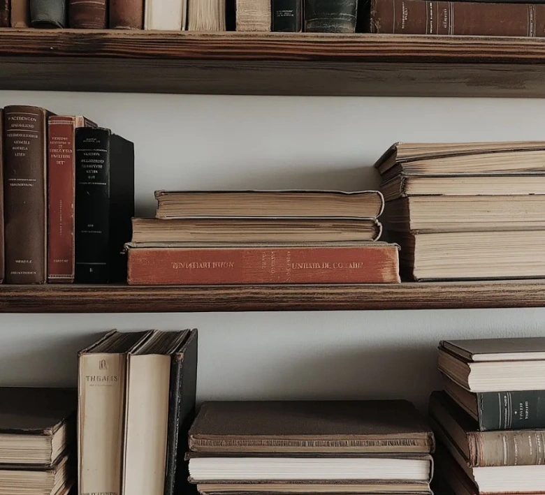 Books from the supplied reading room design