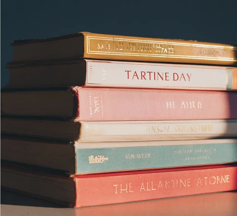 Books from the supplied reading room design